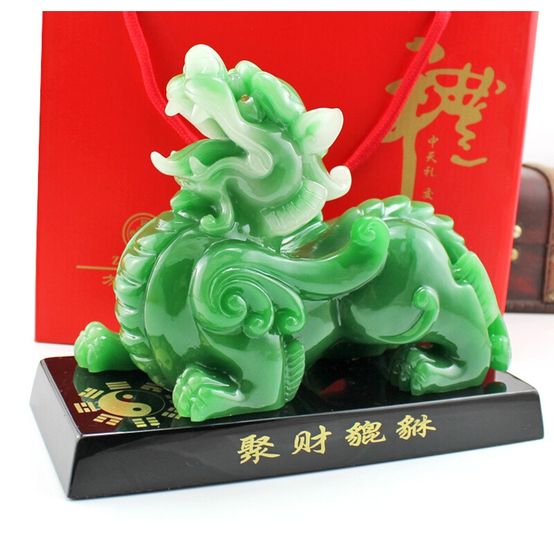 鎮(zhèn)宅納福，招財引貴 仿玉貔貅擺件，家居風水的點睛之筆